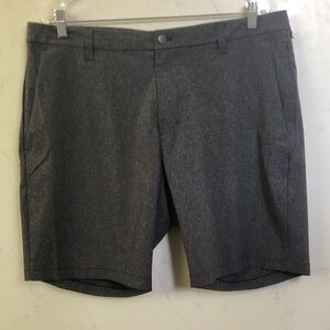 lululemon athletica Charcoal Flat Front Shorts